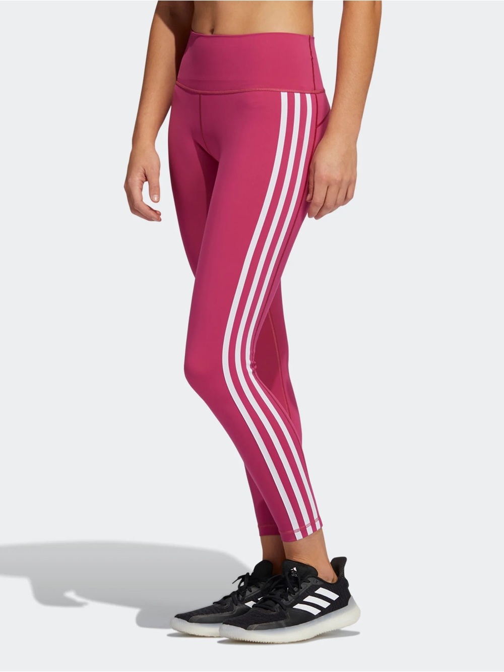 adidas Wild Pink Leggings Believe This 2.0 3-Stripes 7/8